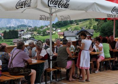 Feier auf der Terrasse